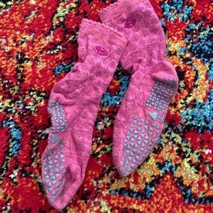 Tavi Pink Grip Socks for Barre